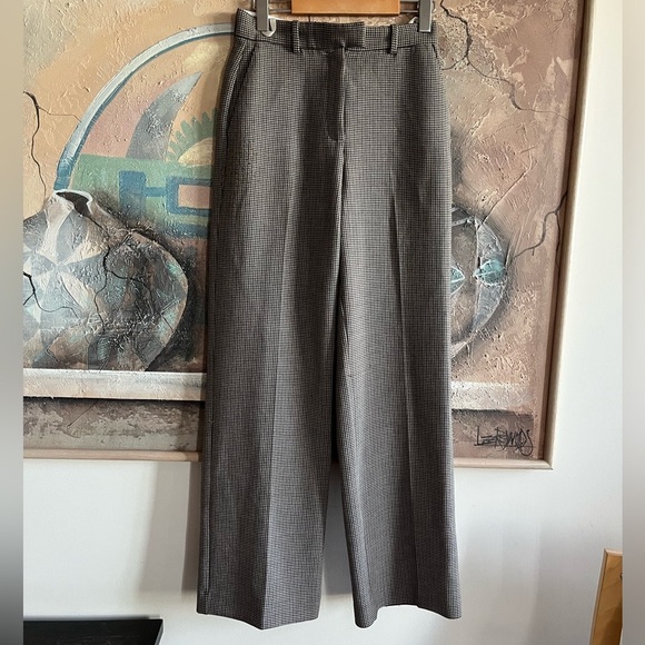 Aritzia Babaton Sadiki Pant in Camel/Navy Tt Houndstooth - Picture 3 of 14